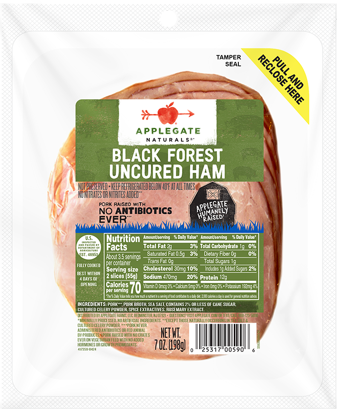 Products - Deli Meat - Natural Black Forest Ham - Applegate